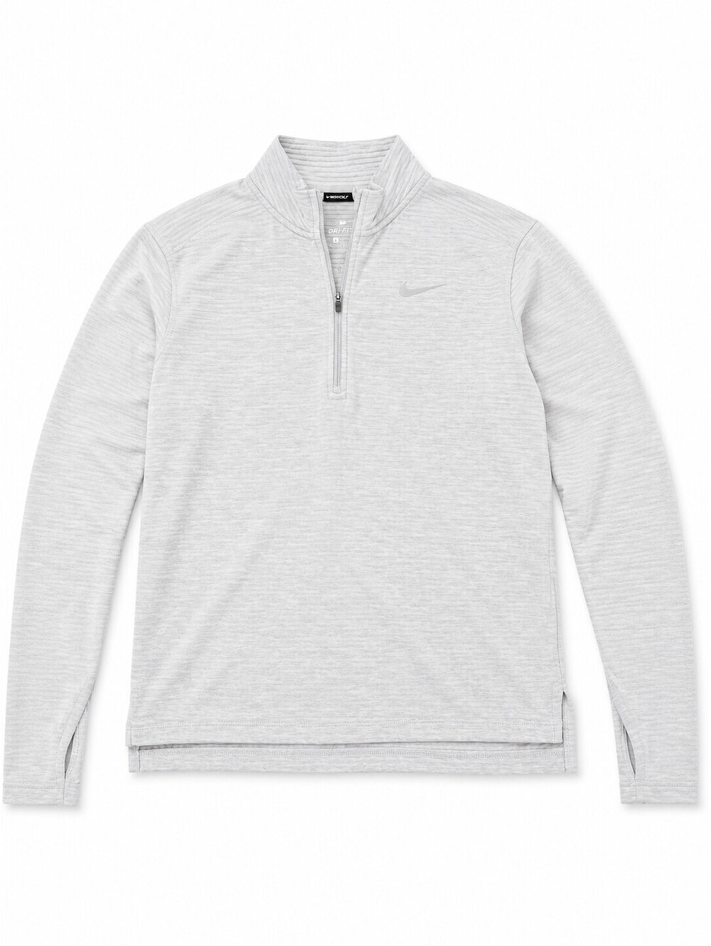 Nike Running Unisex Gray Dri-FIT 1/2 Zip Thermal Long Sleeve Top Size S